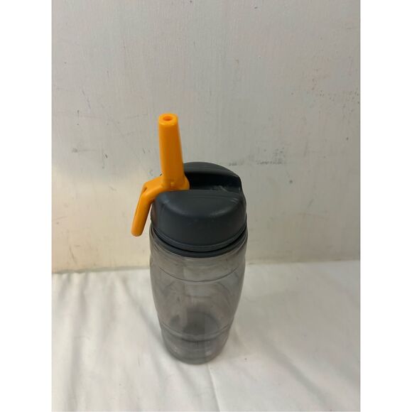 Bubba travel bottle flip straw finger loop gray orange - Picture 5 of 5